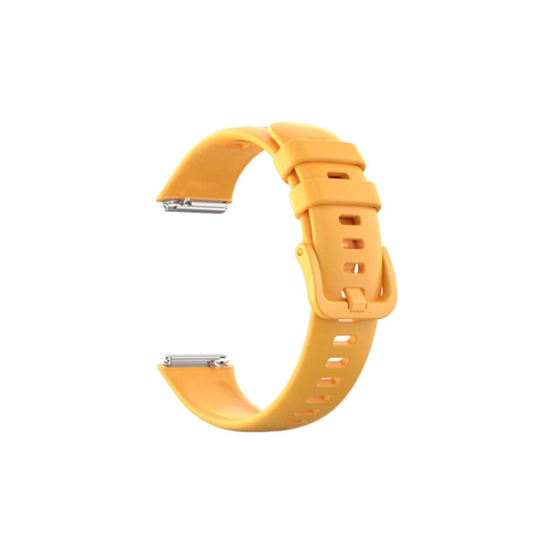 Smartwatch-rem til Huawei Strap 7 / Honor Strap 7 ren farve silikone (efterårsgul)