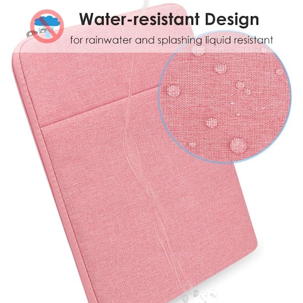 Laptopveske 15.6\" støtsikker vanntett rosa
