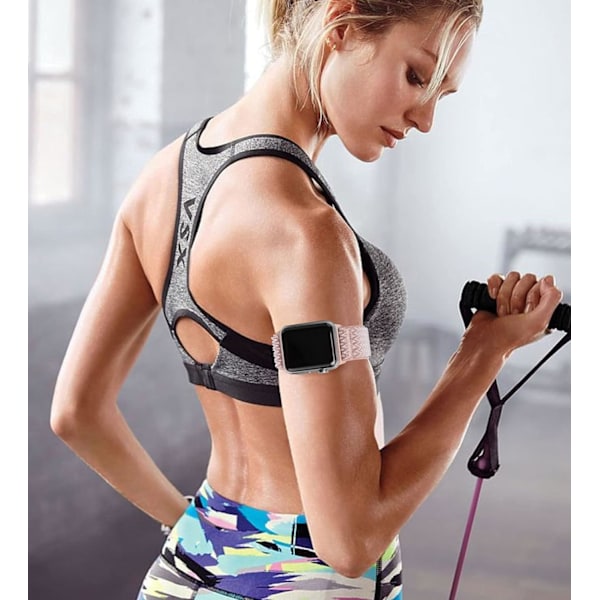 Elastisk Solo Loop-reim kompatibel med Apple Watch-reimer 10 42mm/44mm/45mm