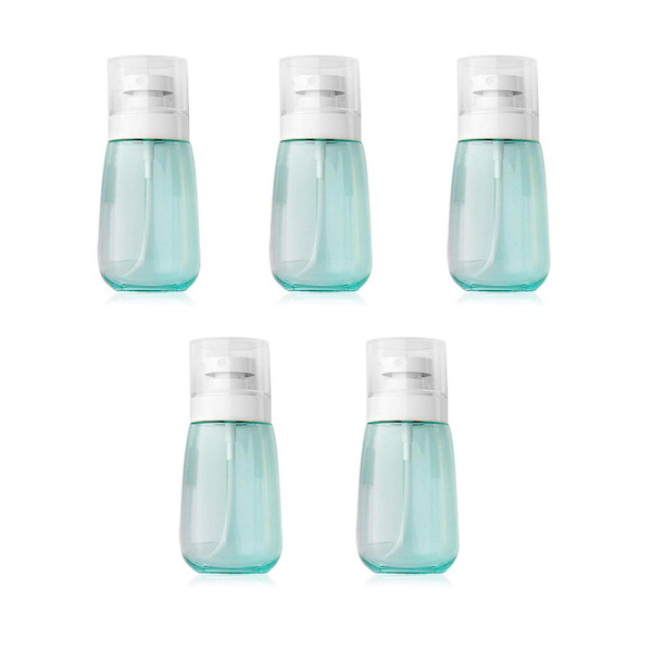 Sprayflaskor Resestorlek, 5 st Fint Mist Sprayflaska Set Transparent Blue