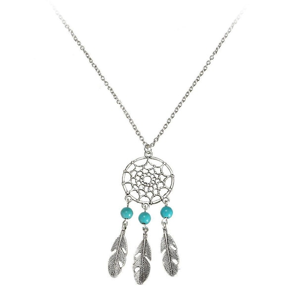Bohemian Tassel Feather Wing Lang Halskjede #2