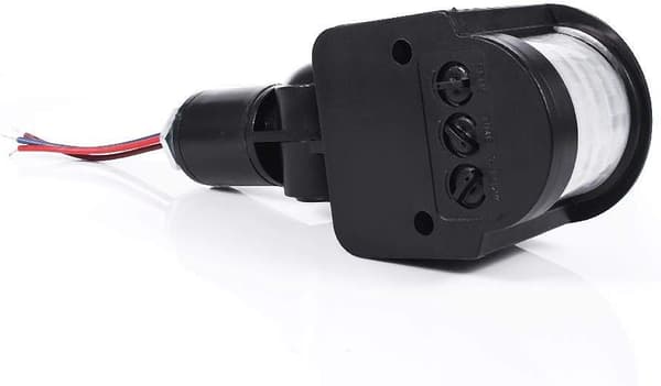 90~250V LED bevegelsessensor Infrarød bevegelsessensor 180°