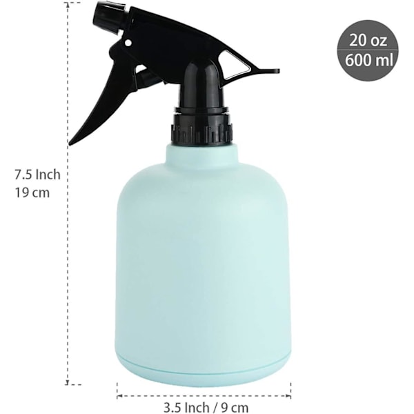 Tom sprayflaske genopfyldelig beholder, fin tågespray udløser sprayflaske til hår, hårstyling, vanding af planter, badning af kæledyr