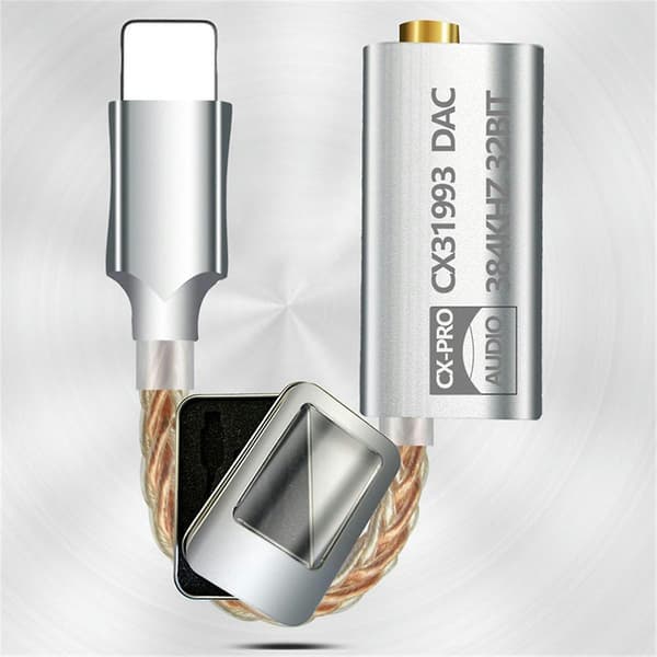 CX31993 HiFi DAC IOS til 3,5 mm hodetelefonforsterker Audiodekoder AMP Mobiltelefonadapter