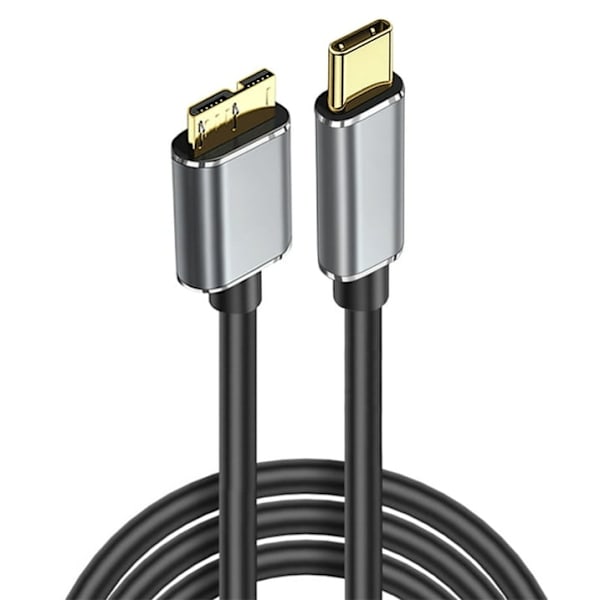 Type C til Micro-B Mobil Harddisk Kabel USB 3.1 til USB 3.0 Datakabel, Overføringshastighet 5 Gbps (2m)