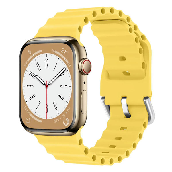 Ocean Rem til Apple Watch 45mm 44mm 40mm 41mm 42mm 38mm Ultra 49mm Dame Herre, Sport Rem Justerbar Silikone Rem