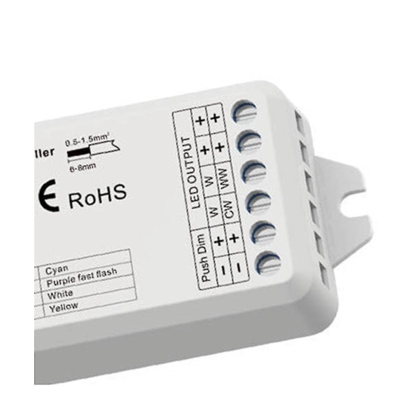 Wz1 Zigbee tai Rf 2ch Led-ohjain Dc12-36v 24v Tuya App Cloud Langaton Kaukosäädin 2 Kanavaa