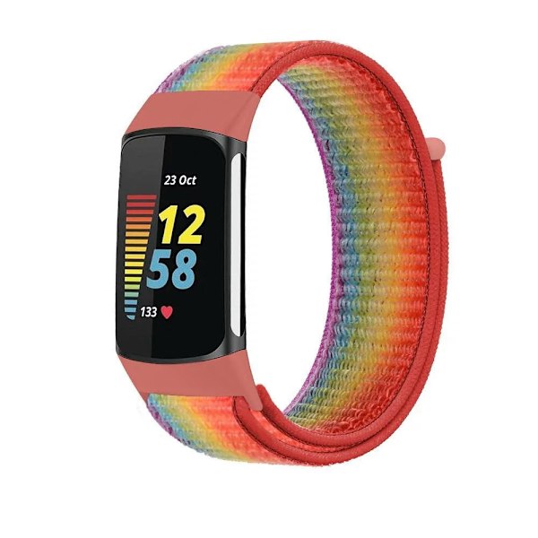Rem for Fitbit Charge 5 Smart Watch Tilbehør Sports Nylon Loop Armbånd Rem Correa Pulsera for fitbit Charge 5 Band