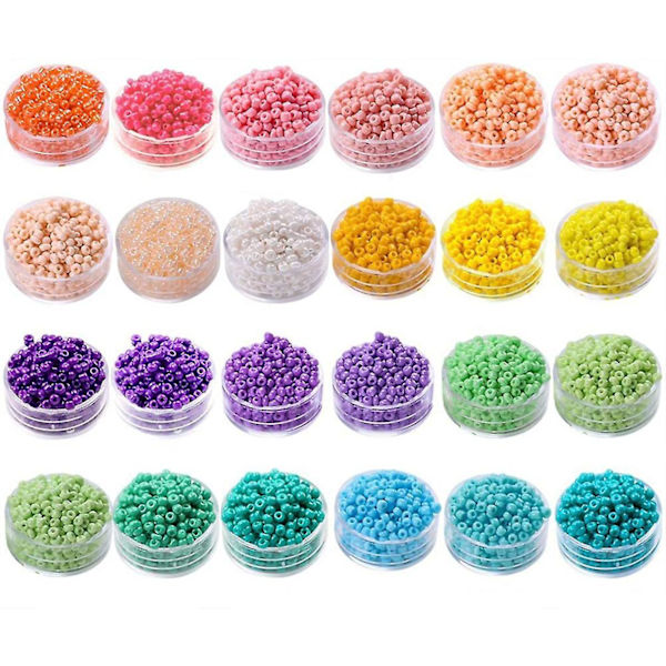 Glass frø perler for armbånd å lage beading smykker gjør kit