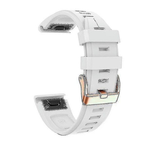 Reservedelerem til Garmin Fenix 5s Plus 6s Pro, Silikon 20mm Smartwatch-reim White