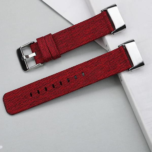 Fitbit Charge 5 Nylon Canvas watch Red