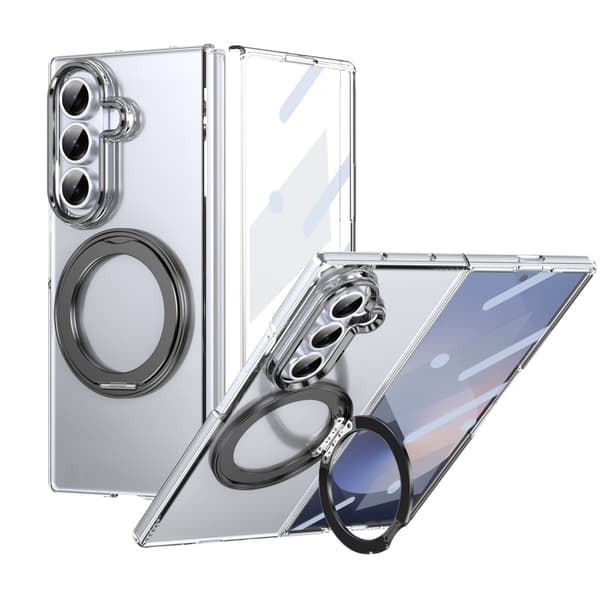 Etui til Samsung Galaxy Z Fold 7 360° roterende beslag, sort