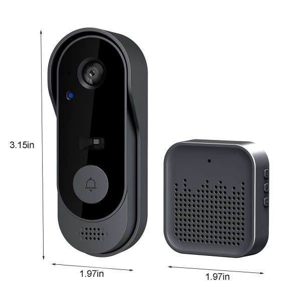 Låg power WI-FI trådlös videodörrklocka