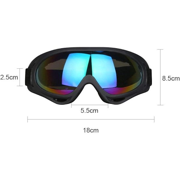 Unisex snöglasögon - Vindtäta 100% UV-skyddande skidglasögon