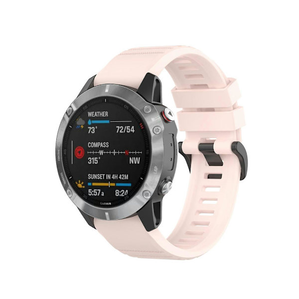 Silikon Snabbkoppling Rem För Garmin Fenix 7 / Epix Light Pink
