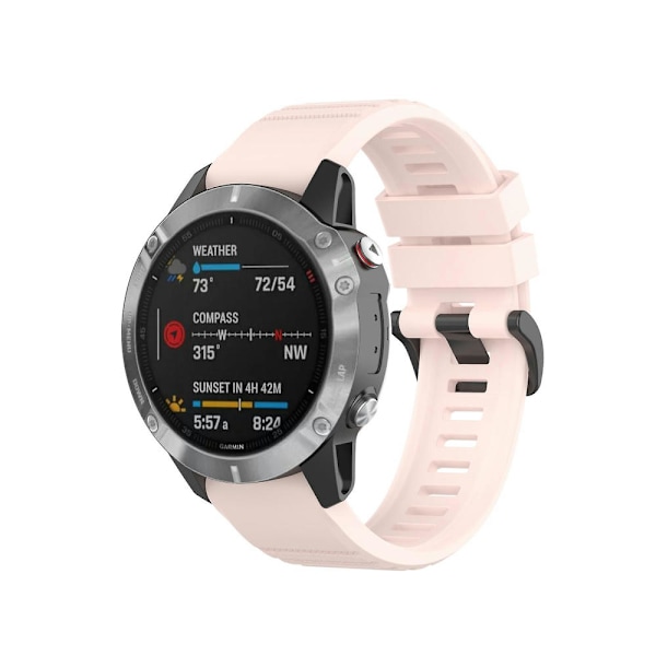 Silikoninen pikalukitusranneke Garmin Fenix 7 / Epix -kellolle Light Pink