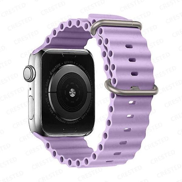 Rem For Apple Watch Ultra Band 49 mm 44 mm 40 mm 45 mm 41 mm 42 mm 45 Mm Klokkebånd Silikonarmbånd Iwatch Series 7 8 4 5 6 3 Se Lilac 38mm 40mm 41mm