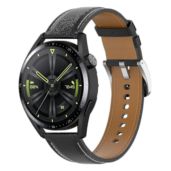 Klokkestropper for Samsung Galaxy Watch3 45mm/Huawei Watch GT 3/Honor Watch GS3/Garmin/Xiaomi Mi Watch Black, Black Style A