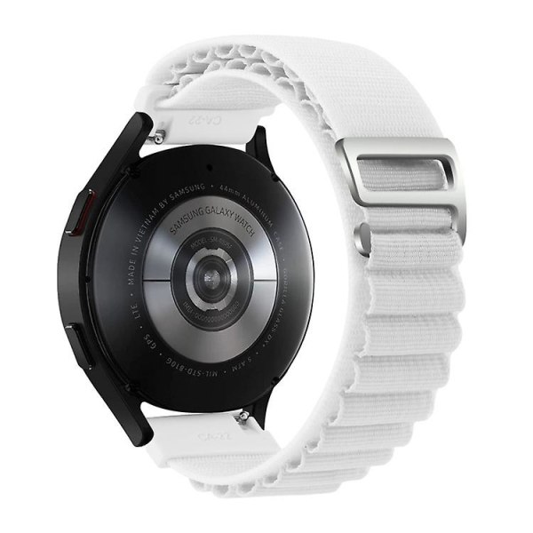 For Garmin Forerunner 255s / Venu 2s Universal Nylon Watch Band White
