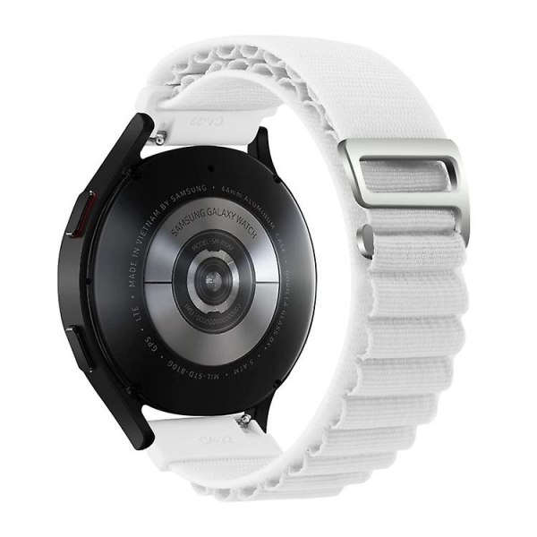 För Garmin Forerunner 255s / Venu 2s Universal Nylon Watch Band White