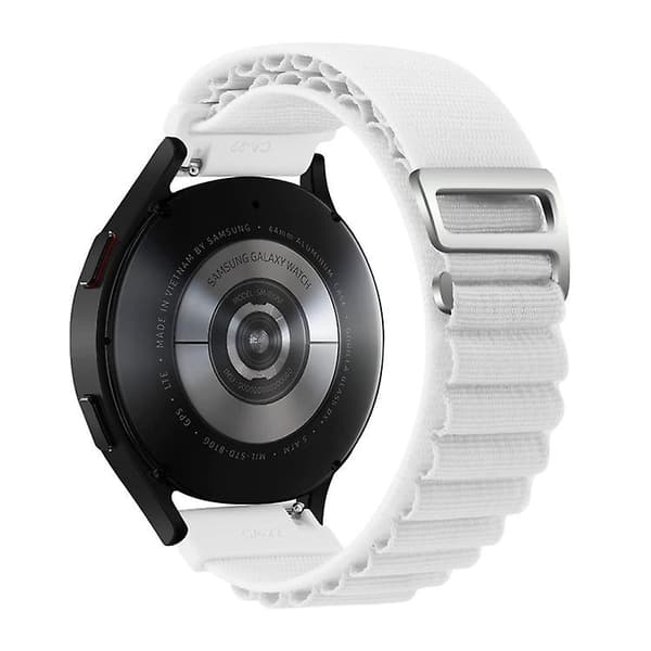 Til Garmin Forerunner 255s / Venu 2s Universal Nylon Watch Band White