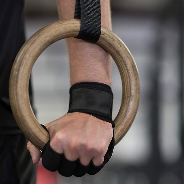 Fitness med stödjande handledsbandage träningshandskar