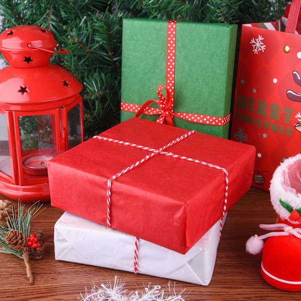 60 ark julklappspapper - flerfärgat omslagspapper