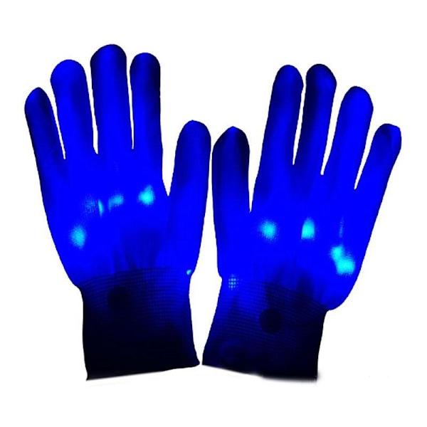 Elektro LED Fingre Blinkende Handsker Lys Op Belysning Glød Jul Rave Fest Multicolor