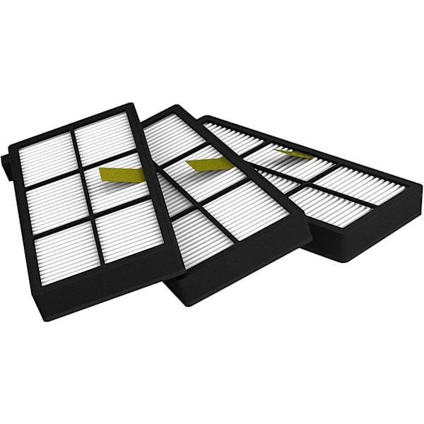 Filter for Roomba 800 og 900 - Reservedelssett for serie 8 og 9 - Filterpakke med 3 stk.
