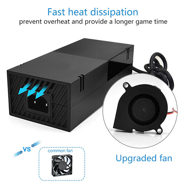 Xbox One Power Supply Cord Brick -pelikonsolin AC-laturin vaihtosovittimelle AU