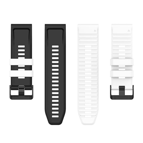 För Garmin Fenix ​​7 22mm Tvåfärgad watch White Black