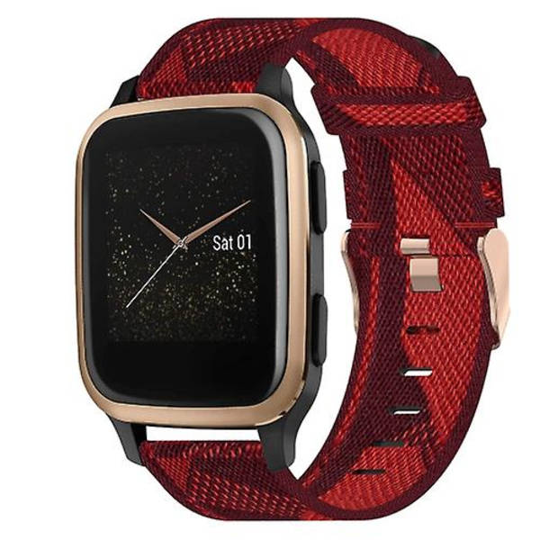Garmin Venu Sq 20 mm: nylon kudottu watch Red