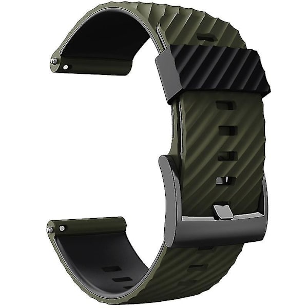 För Suunto- 7/9/baro/d5 Diving Soft Silikon Smart Watch Armbandstillbehör Army green