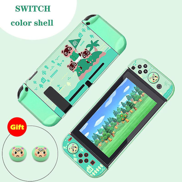 Skyddsskal för Nintendo Switch Animal Crossing Hard Case Cover Shell Controller Case För Nintendo Switch Tillbehör green