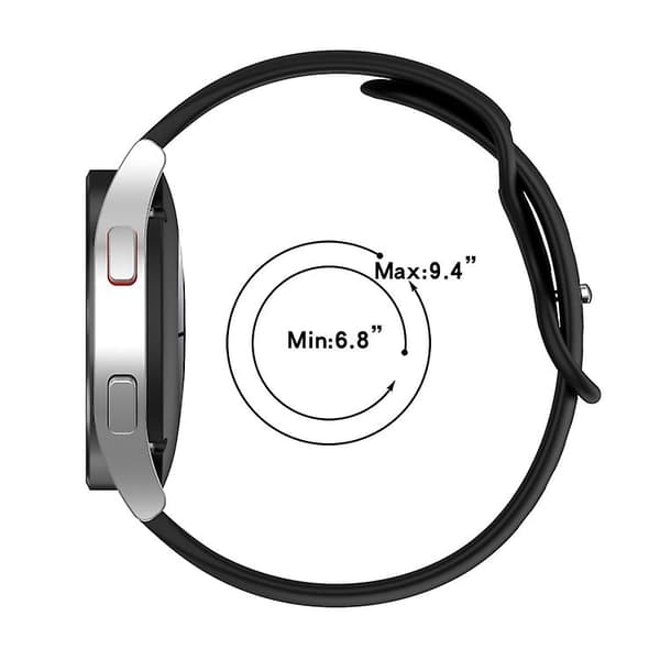For Garmin Venu 2 Plus 20 mm ensfarget silikonklokkerem Navy Blue