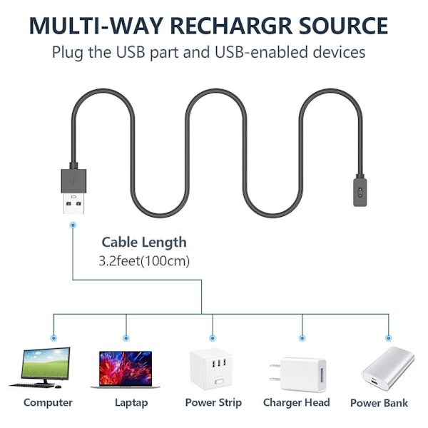 Oplader til Xiaomi Redmi Watch 3 Let Laderetui