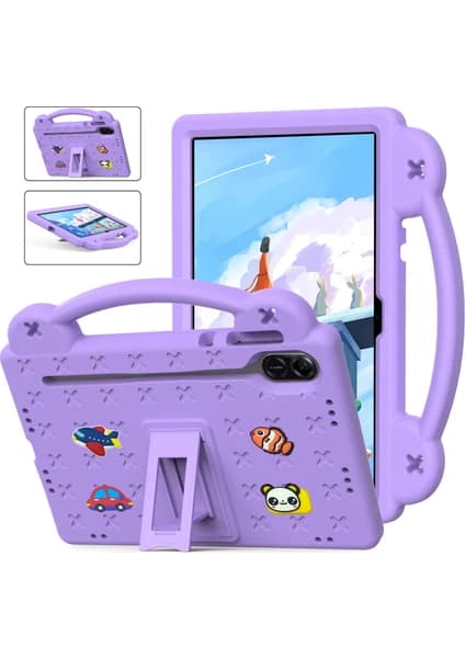 Etui til Honor V6 / V7 (10.4\") Anti-Drop med Stativ Lilla
