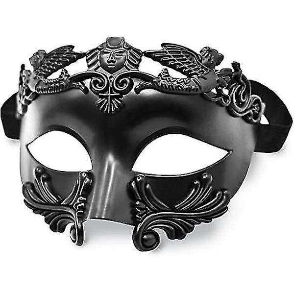 Masquerade Mask For Men - Greek Roman Venetian Mask Mardi Gras Mask Antique Silver