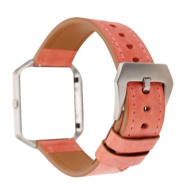 For Fitbit Blaze Fresh Style Leather Watch Band Orange