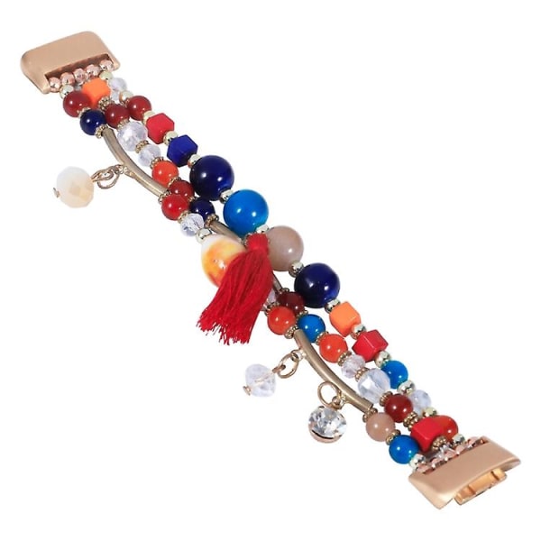 Til Fitbit Charge 5 Round Bead Chain Watch Band Colorful