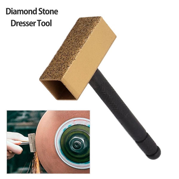 1 stykke slibeskive kommode diamant slibeskive kommode sten bænk slibemaskine dressing værktøj til sandslibning afgratning Gold
