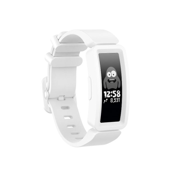 Smart Watch Silicon Watch Band For Fitbit Inspire Hr White