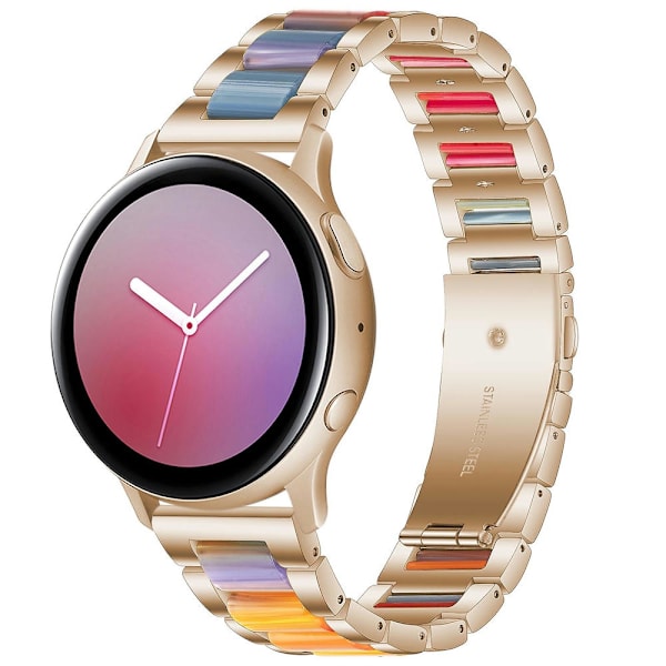 Metallikolmehelmi + hartsihihna Huawei Watch GT 3 42mm / Watch GT 2 42mm Rose Gold Color