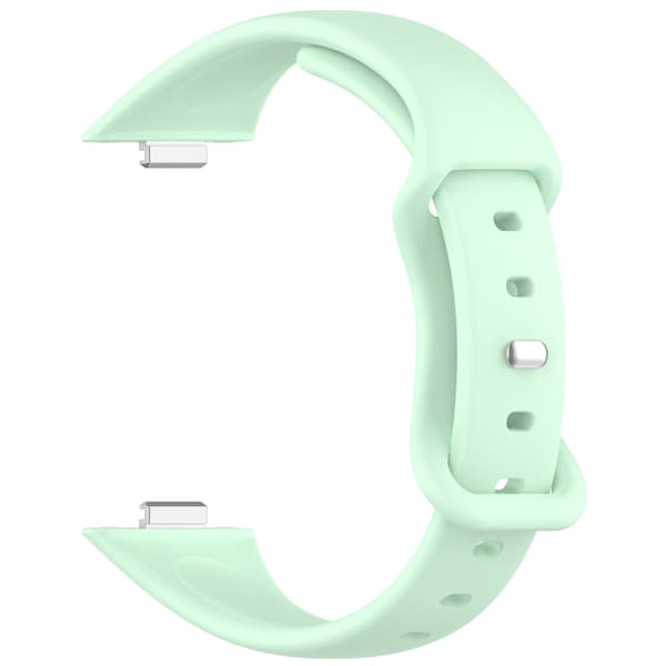 Rem til Huawei Watch Fit 4/fit 4 Pro/fit 3 sommerfugl spænde silikonerem (mintgrøn)