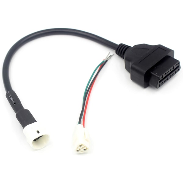 Motorcykel OBD II 16-stifts Diagnostisk Adapterkabel