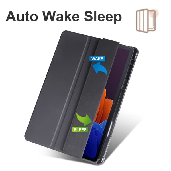 Etui til Samsung Galaxy Tab S9 Plus/S9 Fe Plus Akryl tablet beskyttelsesetui sort