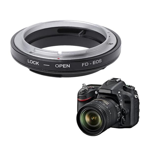 Fd-eos Mount Adapter Ring For Canon Fd Lens Til Ef Eos Mount Kamera Videokamera Nytt