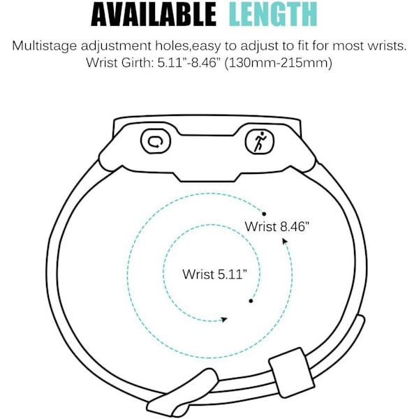 Ersättning Smart Wrist Watch Accessory Band Strap för Garmin Forerunner 220/230/235/620/630/735XT/235Lite