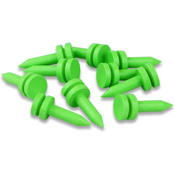 Biologiskt nedbrytbara Bambu Golftees - Pack med 100 Gröna Tees