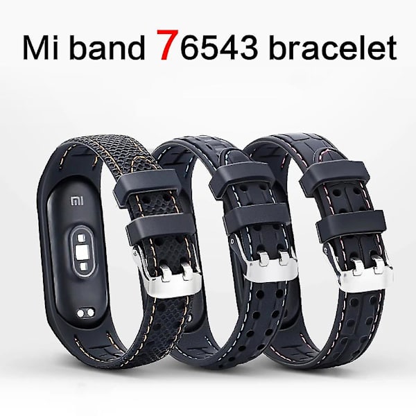 Silikonihihna Xiaomi Mi Band 6 7 5 3 4 Lisävarusteet Urheilurannekkeen Vaihtovyö Correa Ranneke Mi Band 7 6 Nfc Ranneke Gray-B Mi band 7